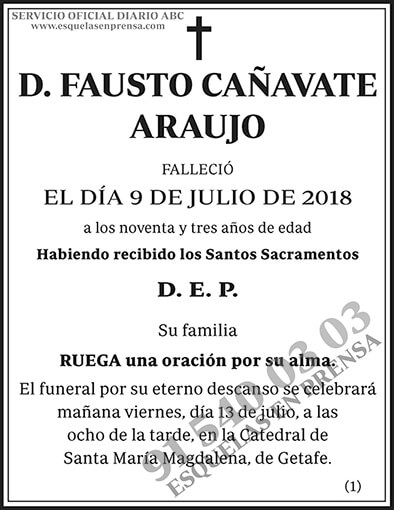 Fausto Cañavate Araujo